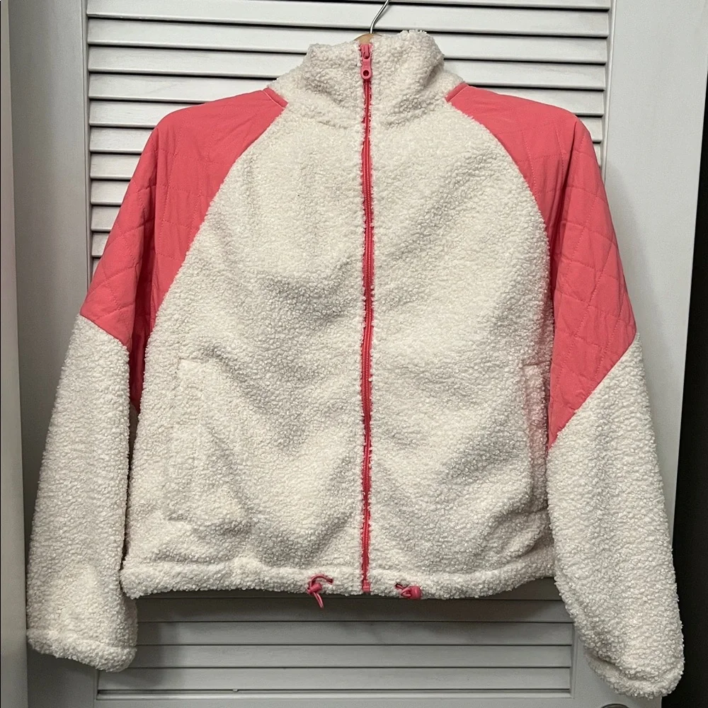 OFFLINE by Aerie Fluff Love Full Zip Jacket in Playful Pink - Picture 9 of 11